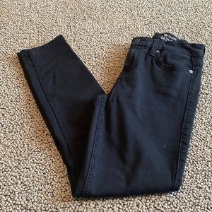 7 For All Mankind Skinny Jeans Women's Size 25 Black Like New Condition